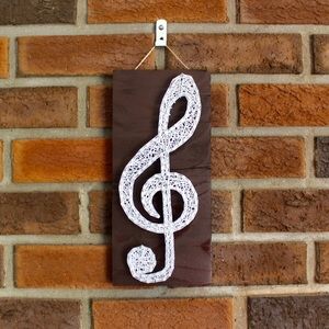 Treble Clef String Art